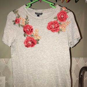 Sewed Flower Tee